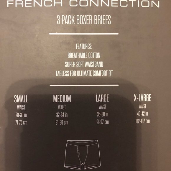 ⚫️⚪️ Men’s French Connection Boxer Briefs - Picture 4 of 5